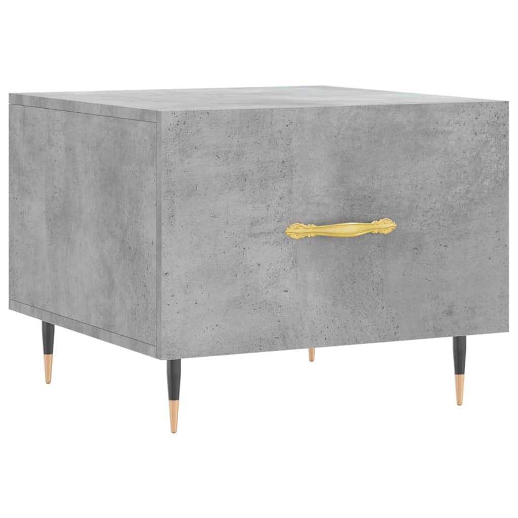 Salongbord Sofabord Betonggrå 2 stk 50x50x40 cm