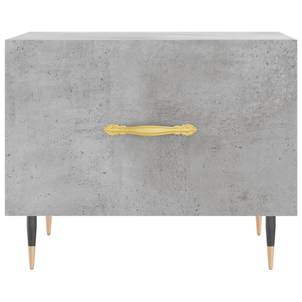 Salongbord Sofabord Betonggrå 2 stk 50x50x40 cm