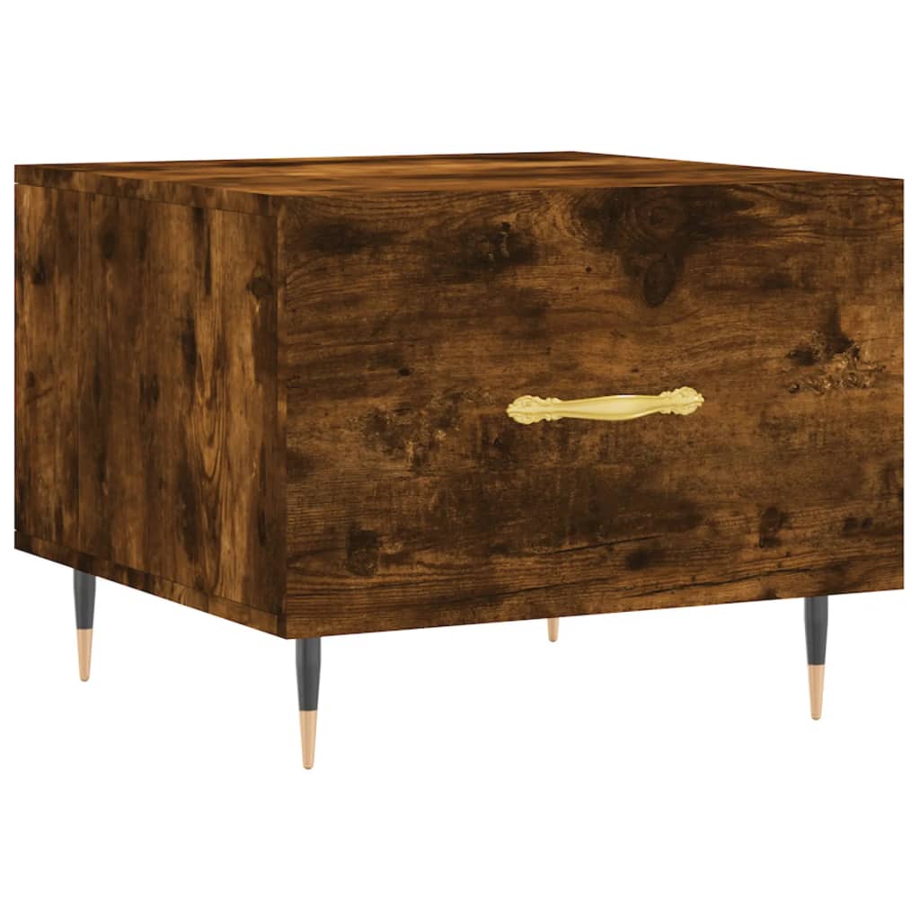 Salongbord Sofabord Røkt Eik 2 stk 50x50x40 cm