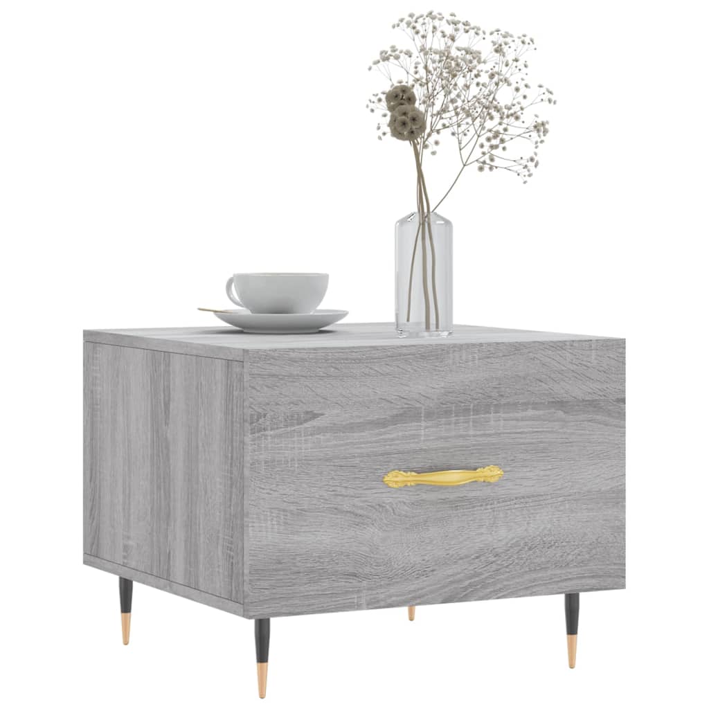 Salongbord Sofabord Sonoma Grå 2 stk 50x50x40 cm