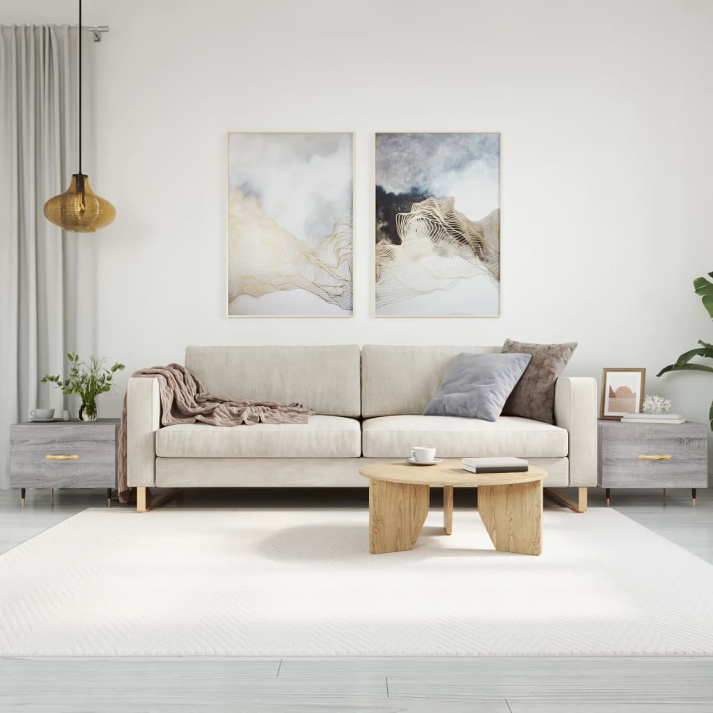 Salongbord Sofabord Sonoma Grå 2 stk 50x50x40 cm