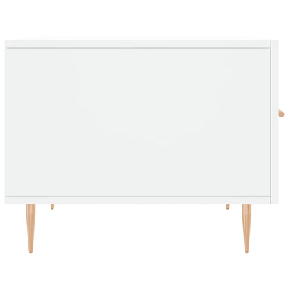 Sidebord Hvit 2 stk 50x50x40 cm