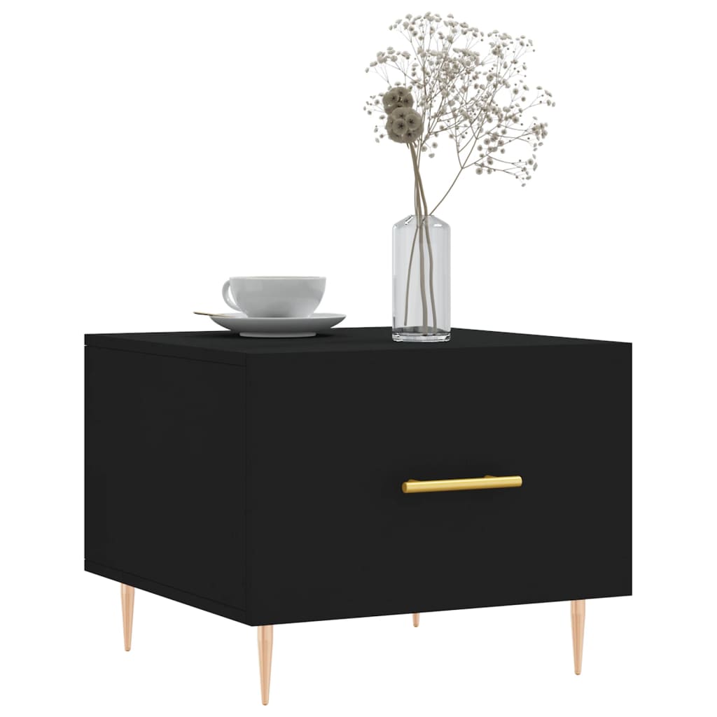 Salongbord Sofabord Svart 2 stk 50x50x40 cm