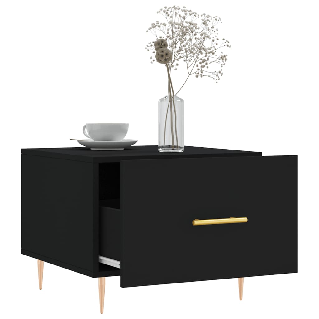 Salongbord Sofabord Svart 2 stk 50x50x40 cm