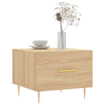 Salongbord Sofabord Sonoma Eik 2 stk 50x50x40 cm