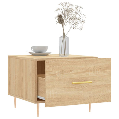 Salongbord Sofabord Sonoma Eik 2 stk 50x50x40 cm