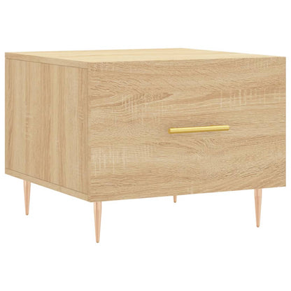 Salongbord Sofabord Sonoma Eik 2 stk 50x50x40 cm