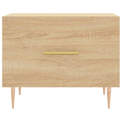 Salongbord Sofabord Sonoma Eik 2 stk 50x50x40 cm