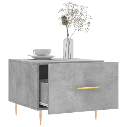 Salongbord Sofabord Betonggrå 2 stk 50x50x40 cm