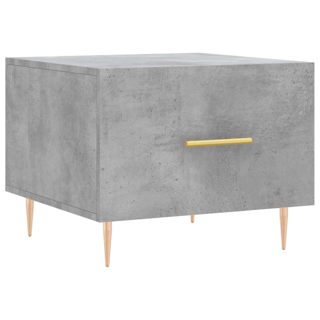 Salongbord Sofabord Betonggrå 2 stk 50x50x40 cm