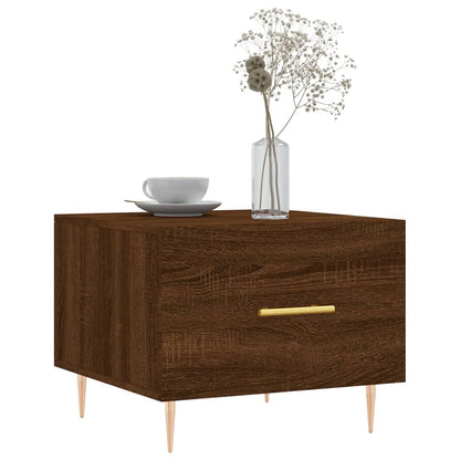 Salongbord Sofabord Brun Eik 2 stk 50x50x40 cm