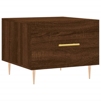 Salongbord Sofabord Brun Eik 2 stk 50x50x40 cm