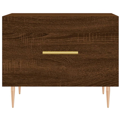 Salongbord Sofabord Brun Eik 2 stk 50x50x40 cm