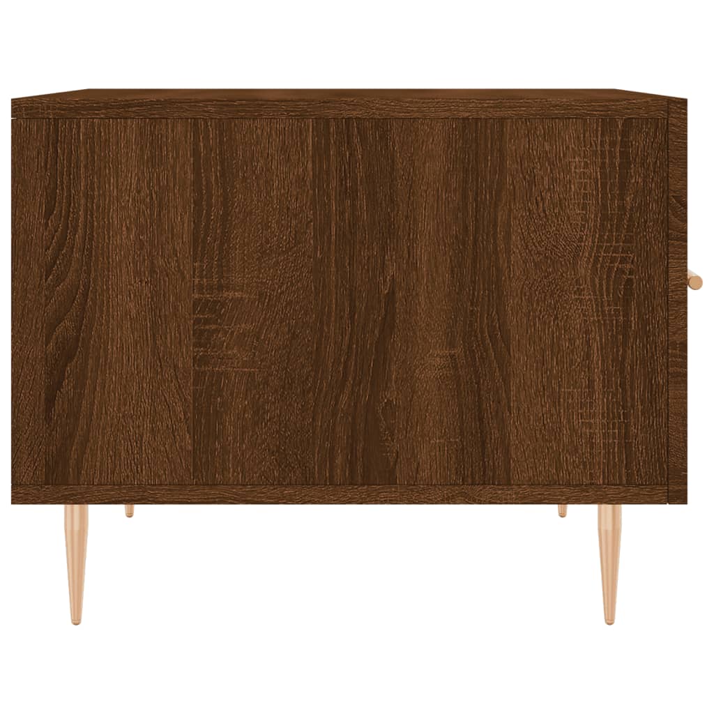 Salongbord Sofabord Brun Eik 2 stk 50x50x40 cm