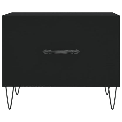Salongbord Sofabord Svart 2 stk 50x50x40 cm