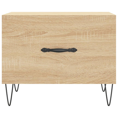 Salongbord Sofabord Sonoma Eik 2 stk 50x50x40 cm
