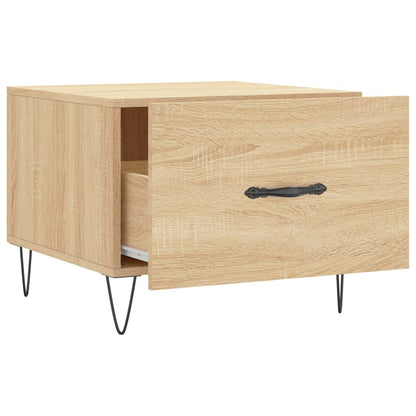 Salongbord Sofabord Sonoma Eik 2 stk 50x50x40 cm