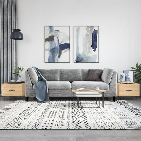 Salongbord Sofabord Sonoma Eik 2 stk 50x50x40 cm