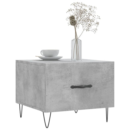 Salongbord Sofabord Betonggrå 2 stk 50x50x40 cm