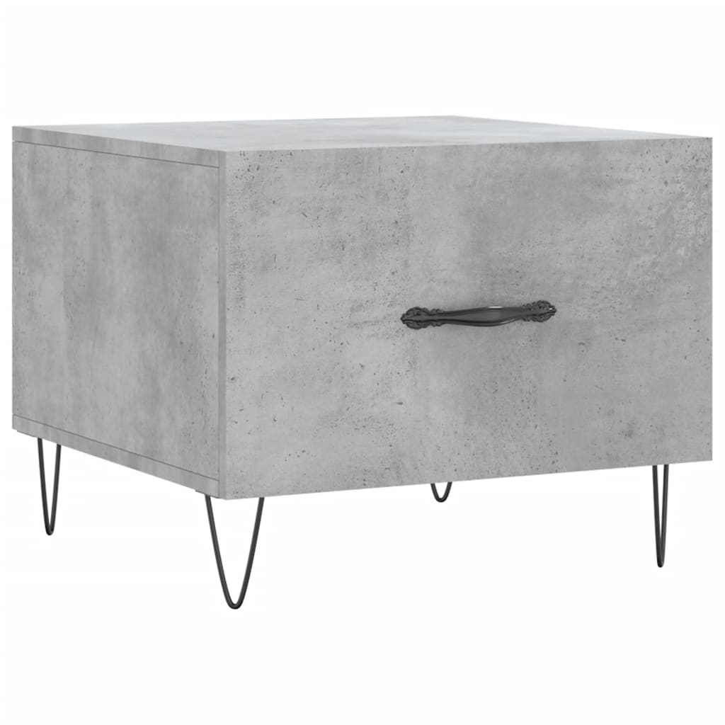 Salongbord Sofabord Betonggrå 2 stk 50x50x40 cm