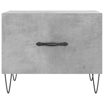 Salongbord Sofabord Betonggrå 2 stk 50x50x40 cm