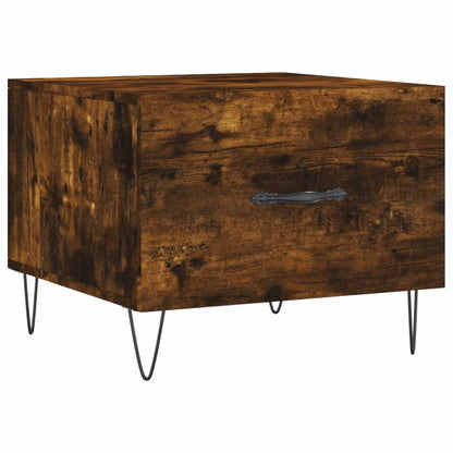 Salongbord Sofabord Røkt Eik 2 stk 50x50x40 cm