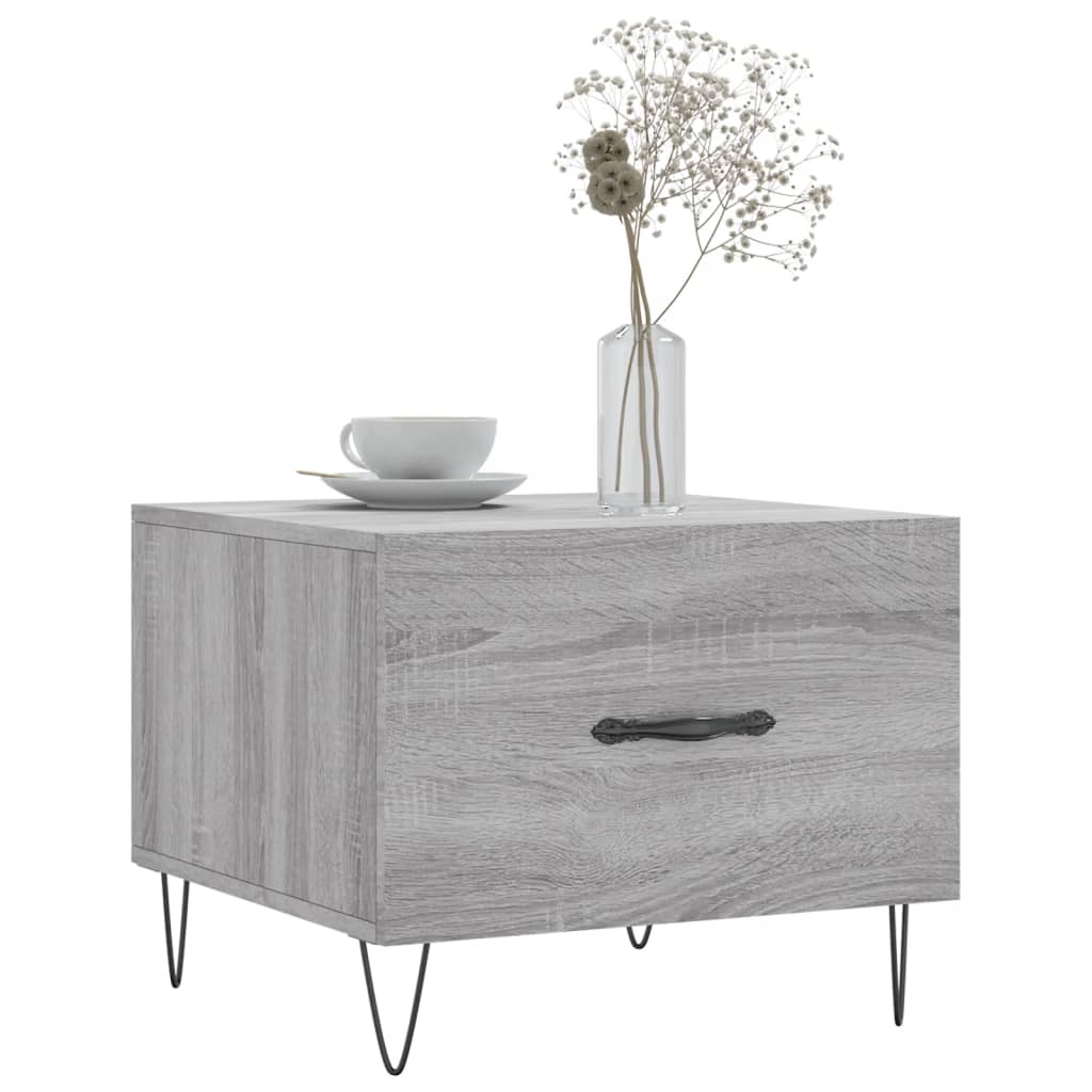 Salongbord Sofabord Sonoma Grå 2 stk 50x50x40 cm