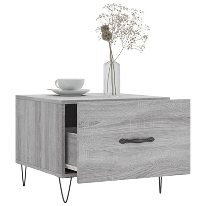 Salongbord Sofabord Sonoma Grå 2 stk 50x50x40 cm