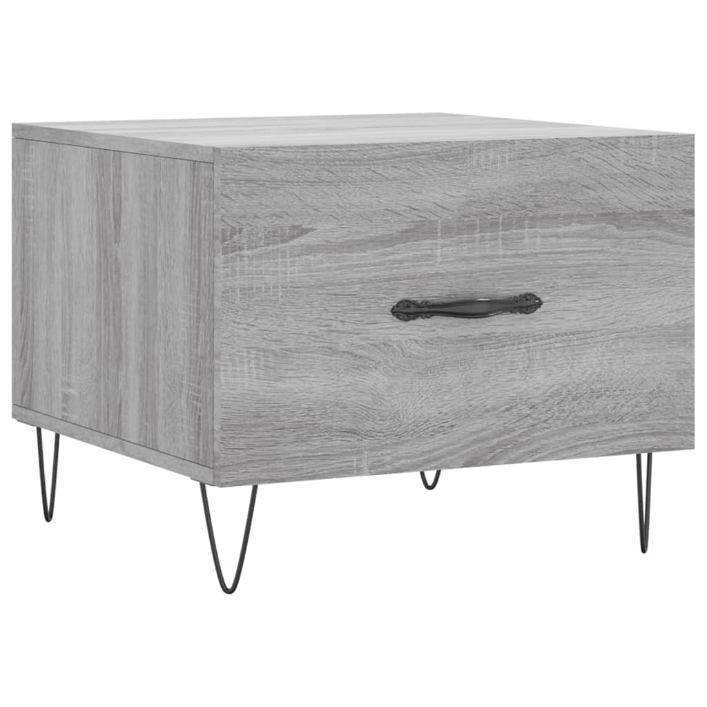 Salongbord Sofabord Sonoma Grå 2 stk 50x50x40 cm