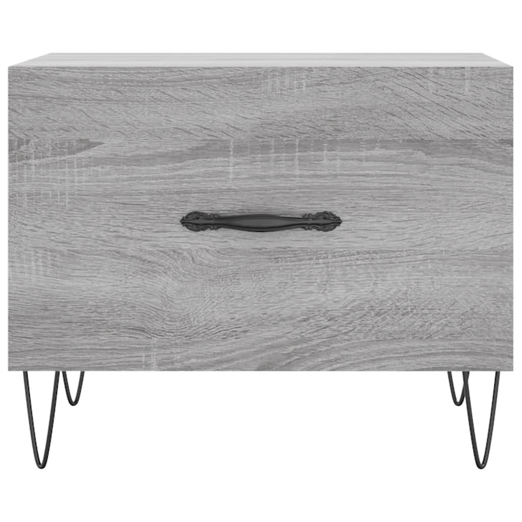 Salongbord Sofabord Sonoma Grå 2 stk 50x50x40 cm