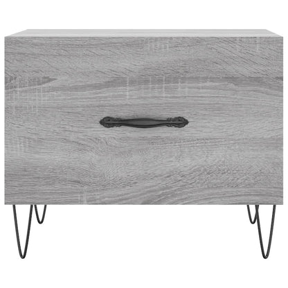 Salongbord Sofabord Sonoma Grå 2 stk 50x50x40 cm