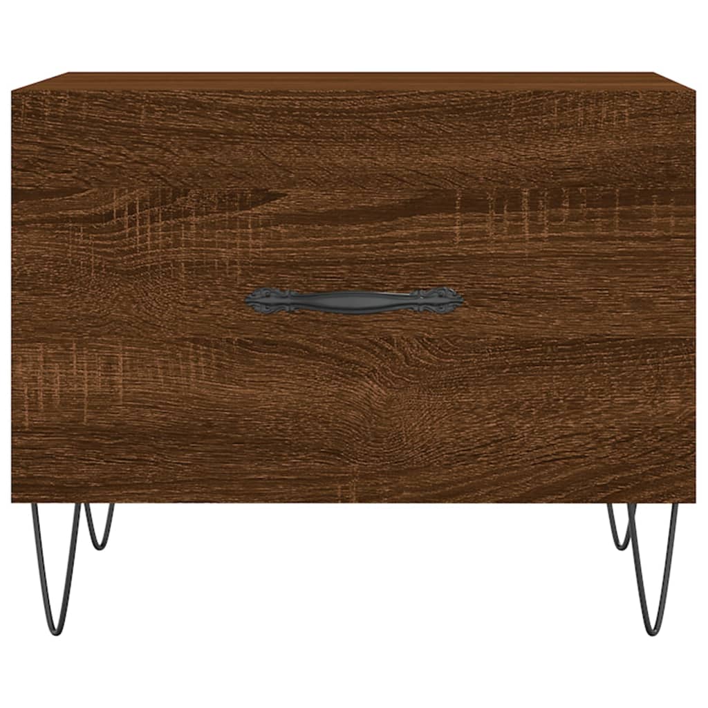 Salongbord Sofabord Brun Eik 2 stk 50x50x40 cm