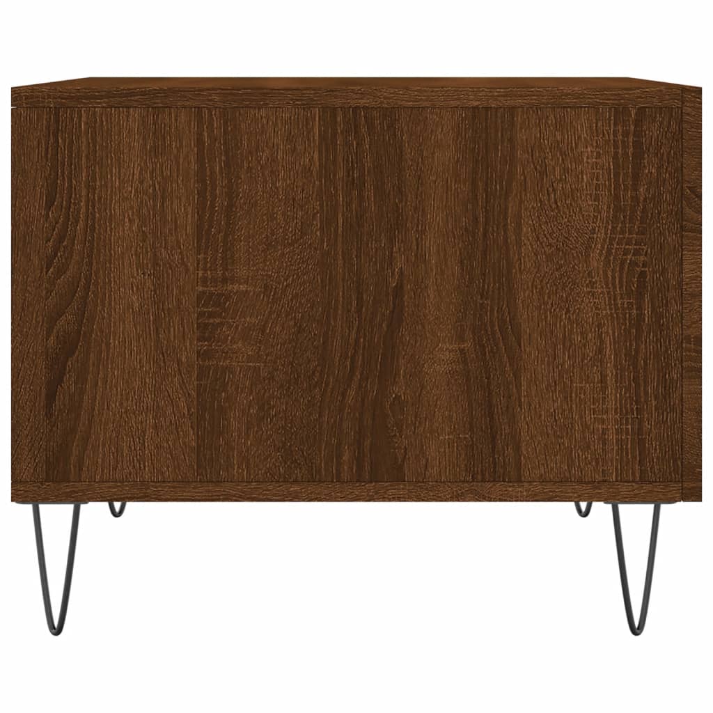 Salongbord Sofabord Brun Eik 2 stk 50x50x40 cm
