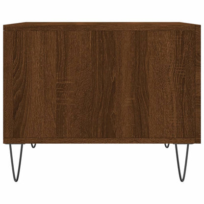 Salongbord Sofabord Brun Eik 2 stk 50x50x40 cm