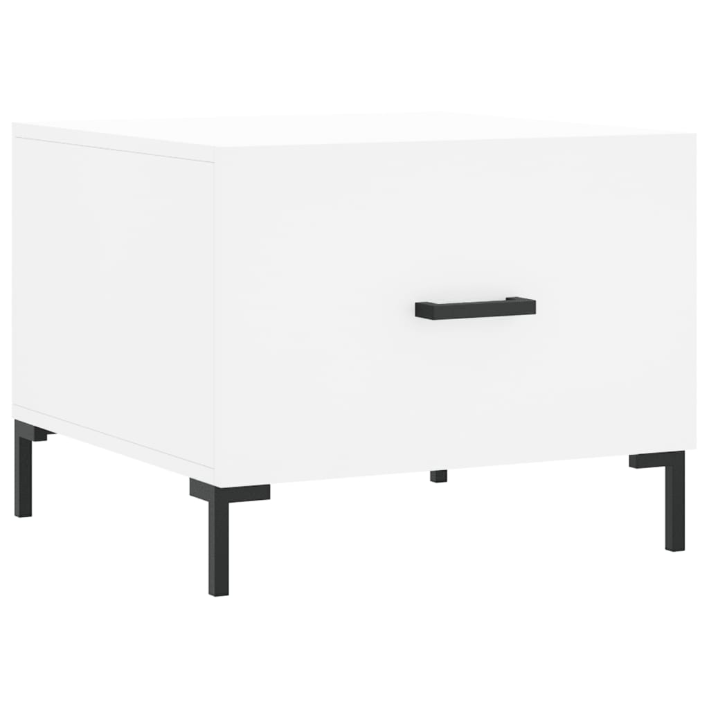 Sidebord Hvit 2 stk 50x50x40 cm