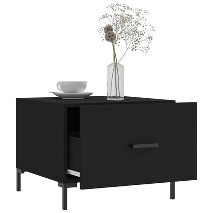 Salongbord Sofabord Svart 2 stk 50x50x40 cm