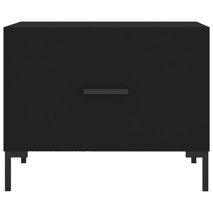Salongbord Sofabord Svart 2 stk 50x50x40 cm