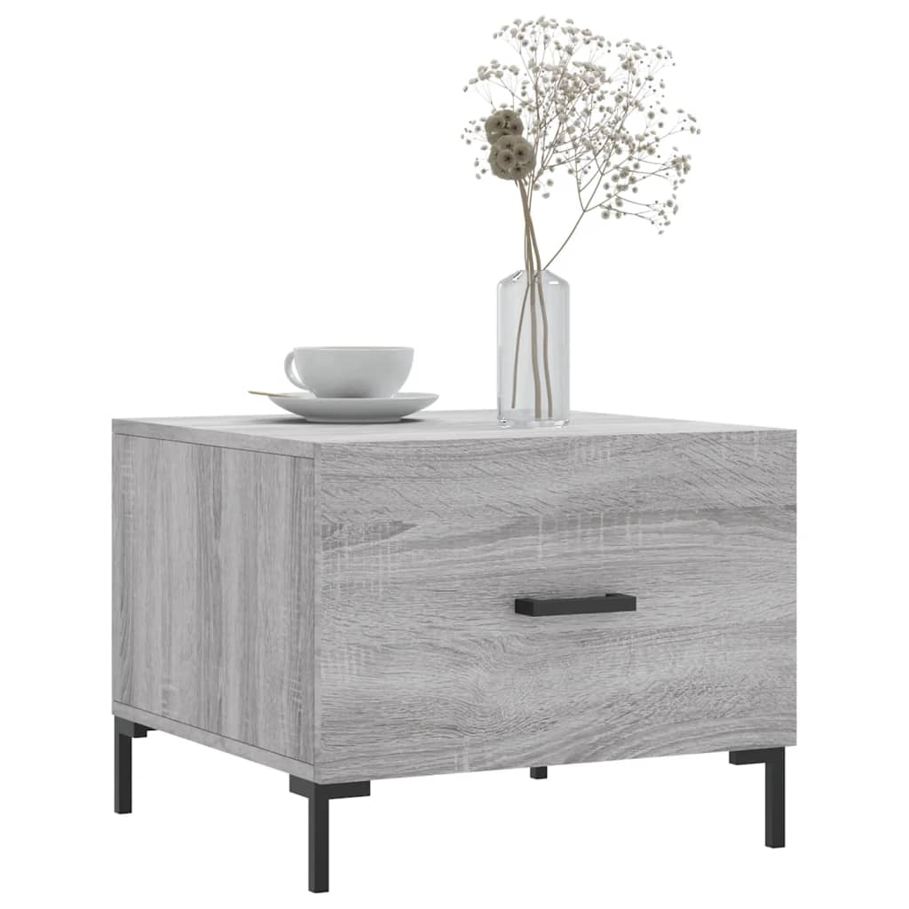 Salongbord Sofabord Sonoma Grå 2 stk 50x50x40 cm
