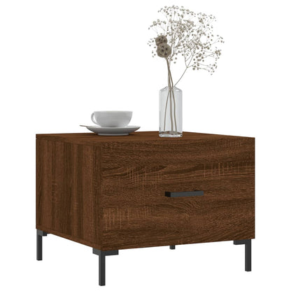 Salongbord Sofabord Brun Eik 2 stk 50x50x40 cm