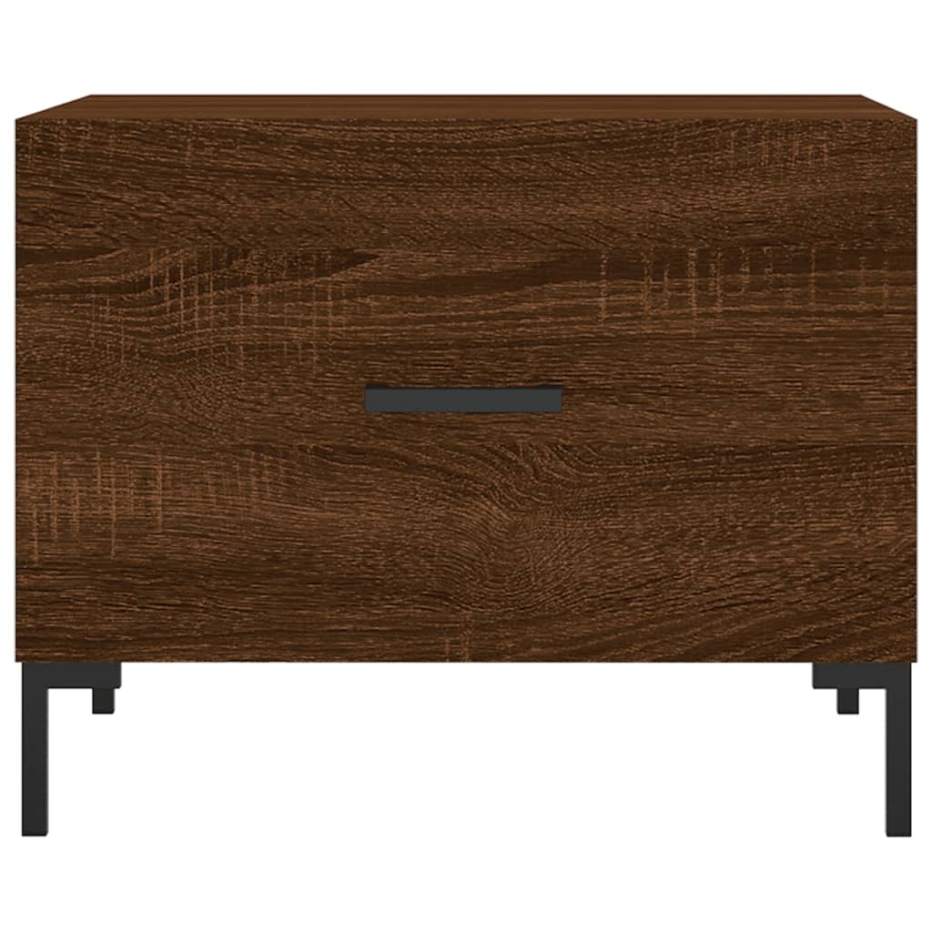 Salongbord Sofabord Brun Eik 2 stk 50x50x40 cm