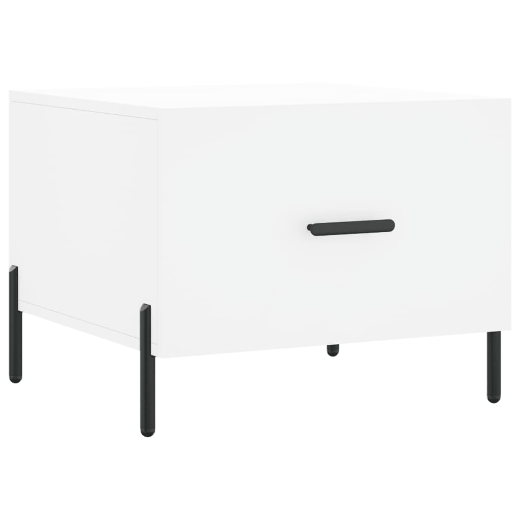 Sidebord Hvit 2 stk 50x50x40 cm