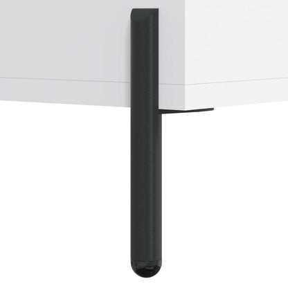 Sidebord Hvit 2 stk 50x50x40 cm