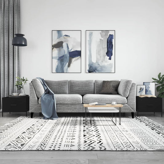 Salongbord Sofabord Svart 2 stk 50x50x40 cm