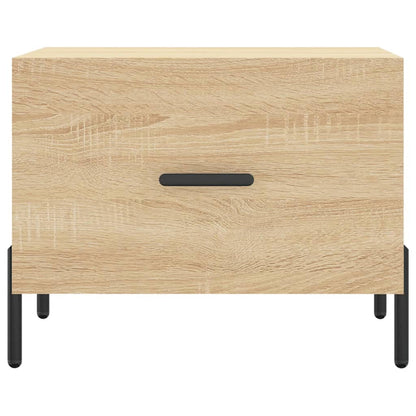 Salongbord Sofabord Sonoma Eik 2 stk 50x50x40 cm