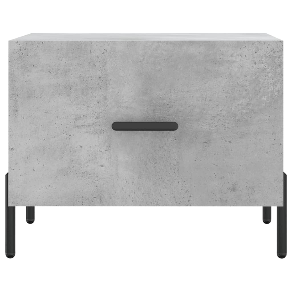 Salongbord Sofabord Betonggrå 2 stk 50x50x40 cm