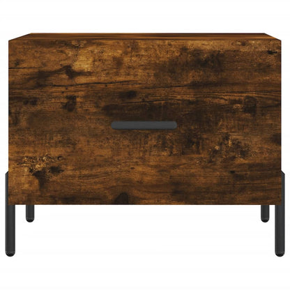 Salongbord Sofabord Røkt Eik 2 stk 50x50x40 cm