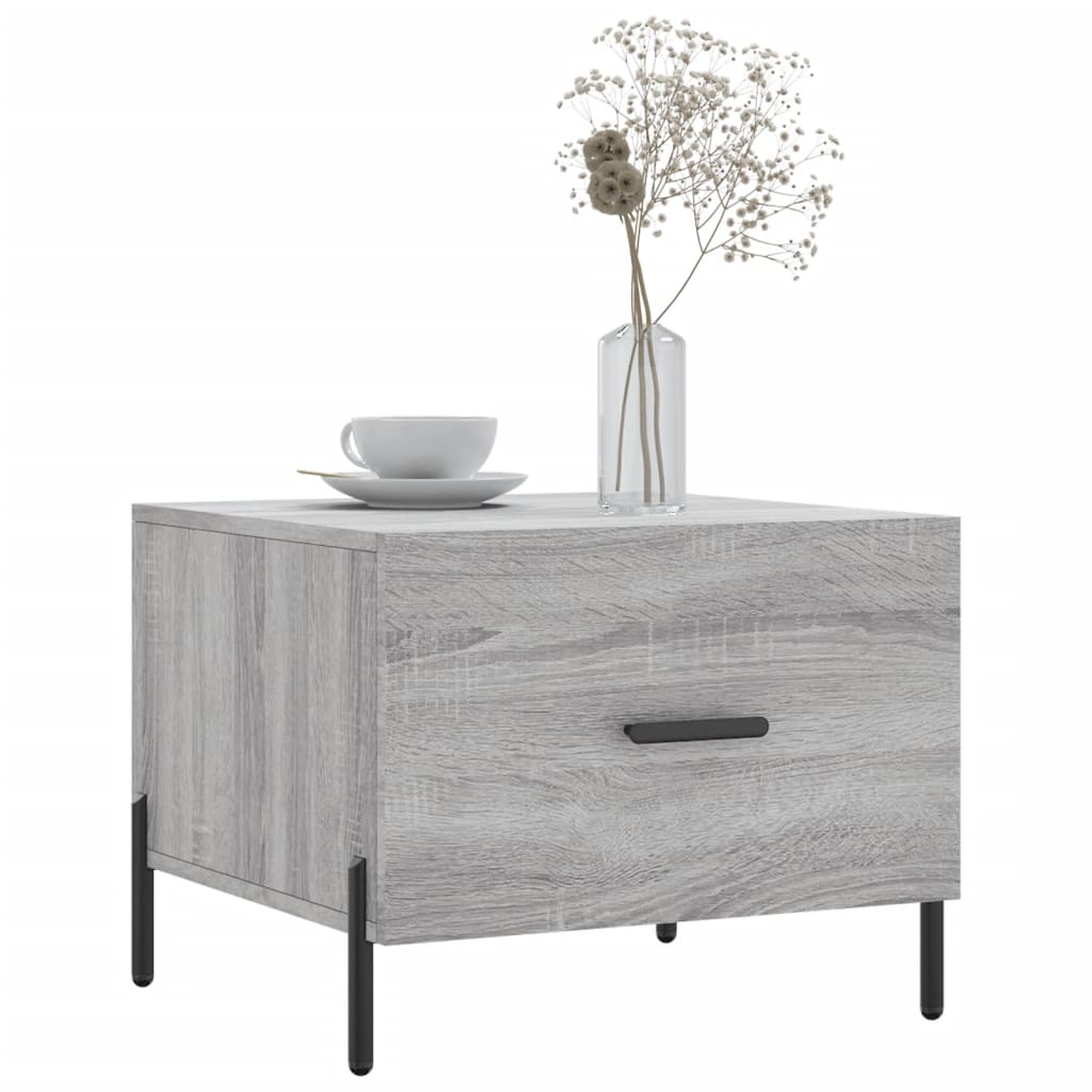 Salongbord Sofabord Sonoma Grå 2 stk 50x50x40 cm