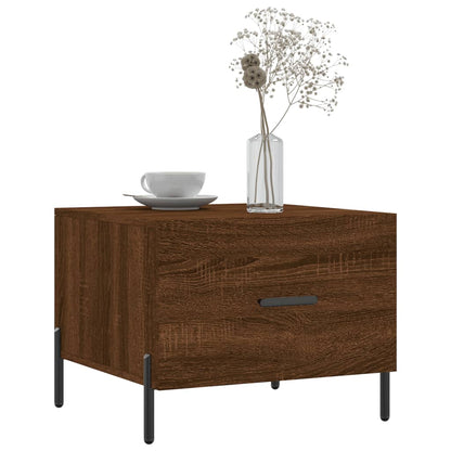 Salongbord Sofabord Brun Eik 2 stk 50x50x40 cm