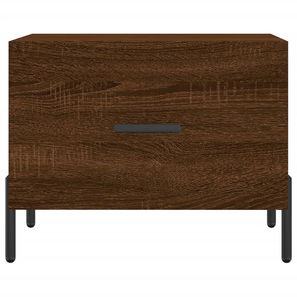 Salongbord Sofabord Brun Eik 2 stk 50x50x40 cm