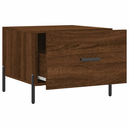 Salongbord Sofabord Brun Eik 2 stk 50x50x40 cm